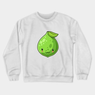 Kawaii lime fruit Crewneck Sweatshirt